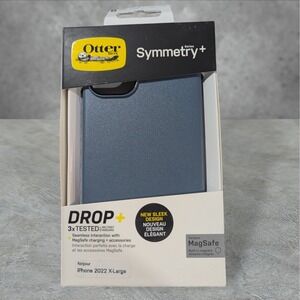 A1. OtterBox Symmetry+ MagSafe Case For Apple iPhone 14 Plus (2022 X-large) Blue